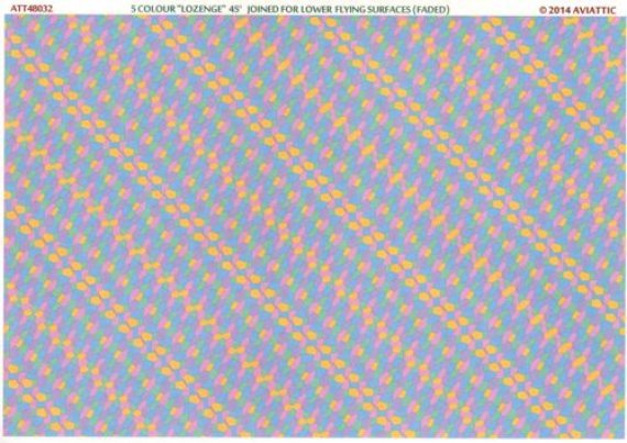 1/48 5 colour lozenge 45 degree joined for lower flying surf