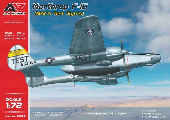 1/72 Northrop F-15A Reporter NACA test flights