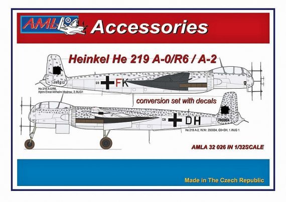 1/32 Heinkel He 219 A-0/R6/A-2 Conversion set