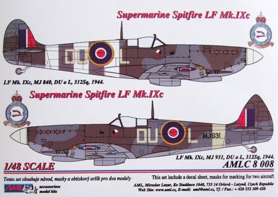 1/48 Masks for S.Spitfire Mk.IXC (DUoL)