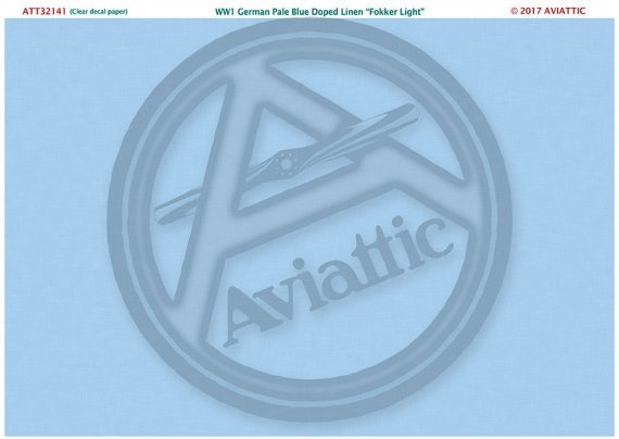 Aviattic 1/32 Tela Impregnata Blu Pallido Tedesca Fokker