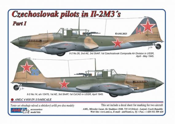 1/144 Czechoslovak pilots in Ilyushin Il-2M3 Part I
