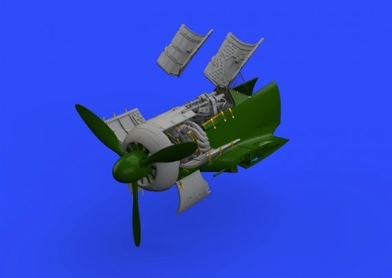 BRASSIN 1/48 Fw 190A-5 engine & fuselage guns