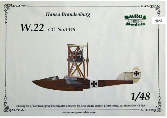 1/48 Hansa Brandenburg W.22 CC No.1348 (Germany)