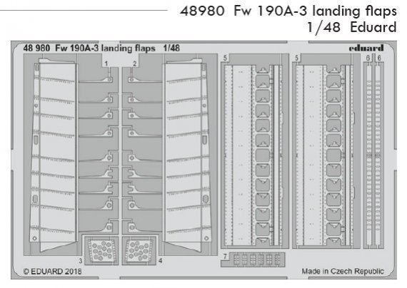 1/48 SET Fw 190A-3 landing flaps