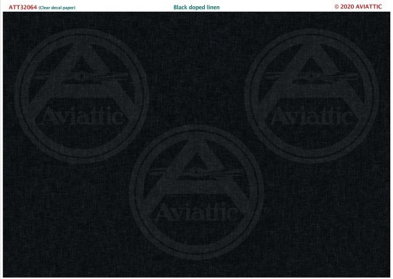 1/32 Black doped linen