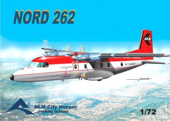 Mach 2 Nord 262 Cimber D-CADY City Hopper 1/72