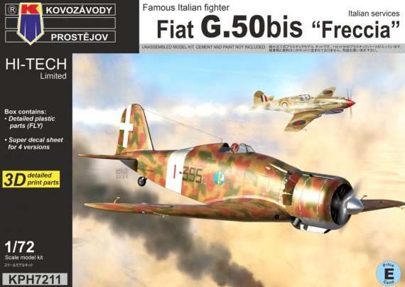 1/72 Fiat G.50bis Freccia Italian services HI-TECH