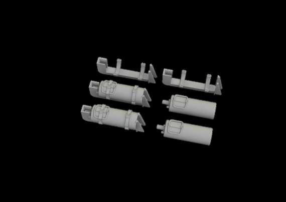 Brassin 1/35 WWII German fire extinguishers