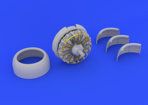 1/32 B-17G engine No.4 (HK MOD)