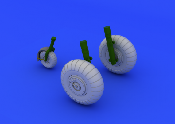 1/72 Junkers Ju 88 wheels early (Revell)