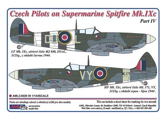 1/144 Czech pilots on Supermarine Spitfire Mk.IXc, Part IV