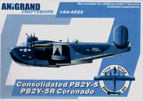 Anigrand 1/144 Consolidated PB2Y-5/R Coronado + 3 bonus