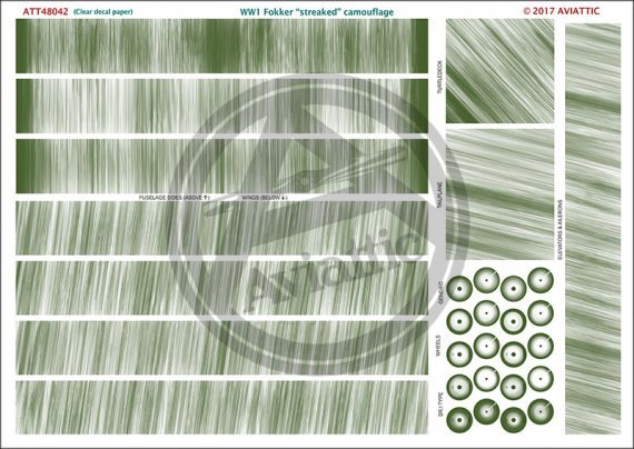 1/48 WWI Fokker streaked camouflage