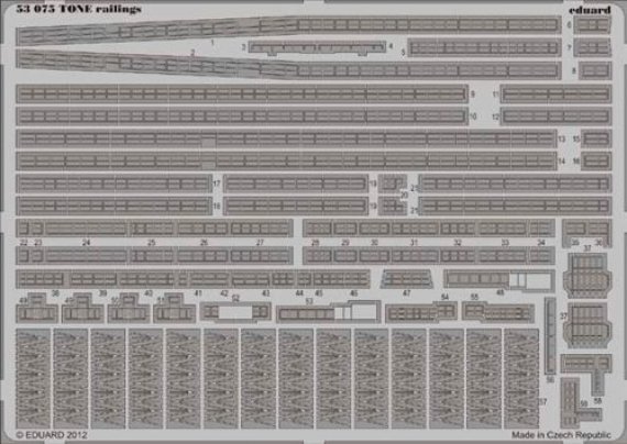 1/350 Tone Japanese Heavy Cruiser railings 1/350 (Tamiya)