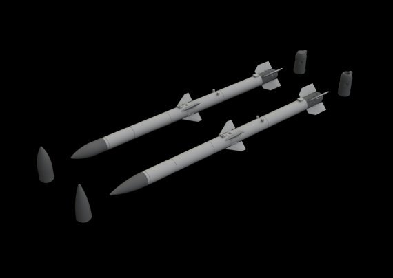 Brassin 1/32 AIM-120C AMRAAM