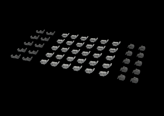 WWII German clamps Type 2 1/35