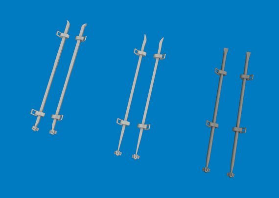 Eduard Brassin 1/48 German WWII Crowbars