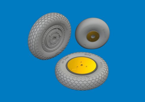 Brassin 1/48 P-39 wheels early for Arma Hobby.