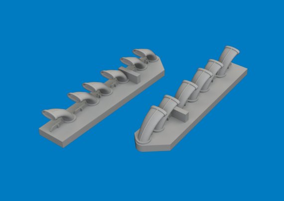 Eduard Brassin Fw 190D-9 �chappements 1/48 pour Miniart
