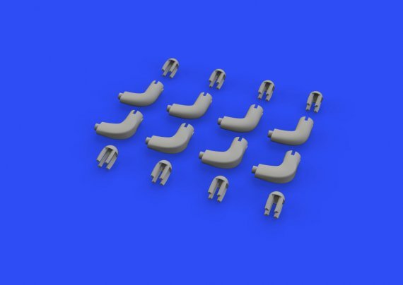 Brassin 1/48 Bf 109G Eberspcher acoustic pipes