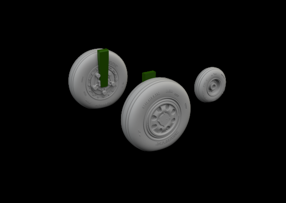 Brassin 1/48 F-15E/I/K wheels