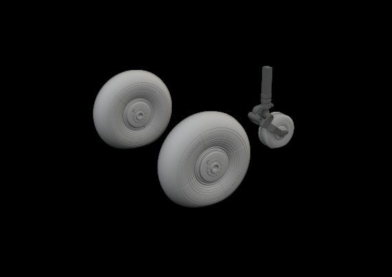 Brassin 1/48 Beaufighter Mk.X wheels