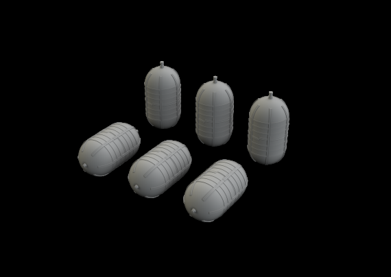 WWII Usaaf oxygen tank G-1 1/48