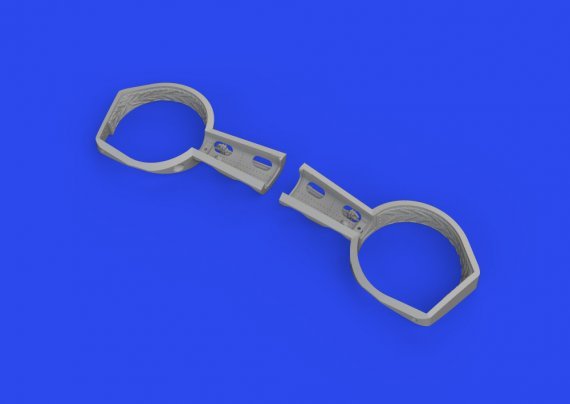 Brassin 1/48 Bf 109F wheel bays angular