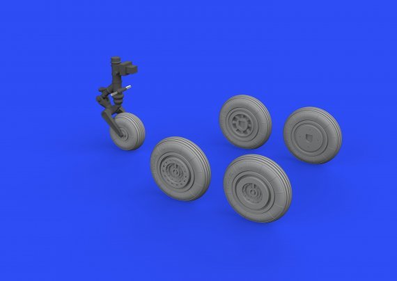 Brassin 1/72 MiG-17 wheels