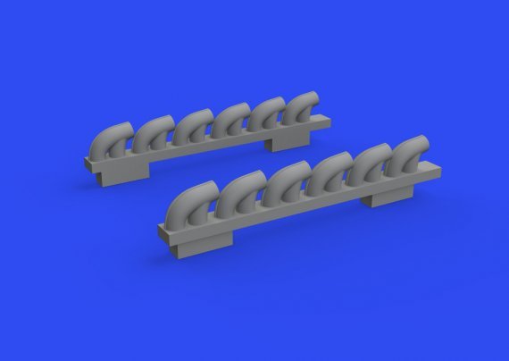 Brassin 1/72 P-39Q exhaust stacks