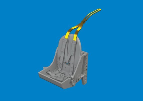 Brassin 1/72 Spitfire Mk.I/II/V bak.seat with interiorb.