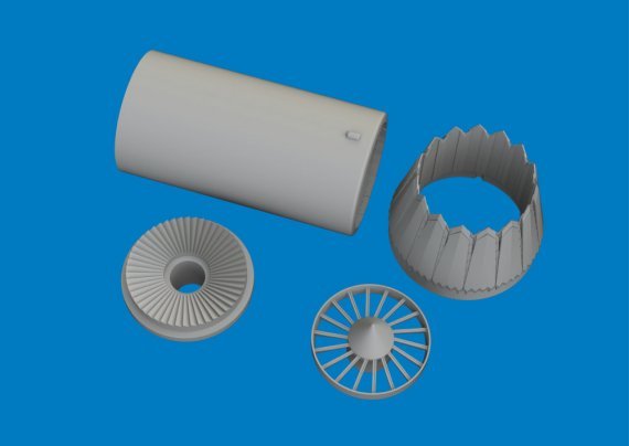 Brassin 1/72 F-35C exhaust nozzle for Tamiya