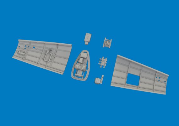 Eduard Brassin Compartiment Radio Bf 109K-4 1/72