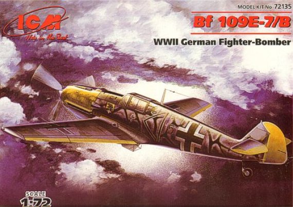 1/72 Bf 109E-7/B German Fighter-Bomber WWII