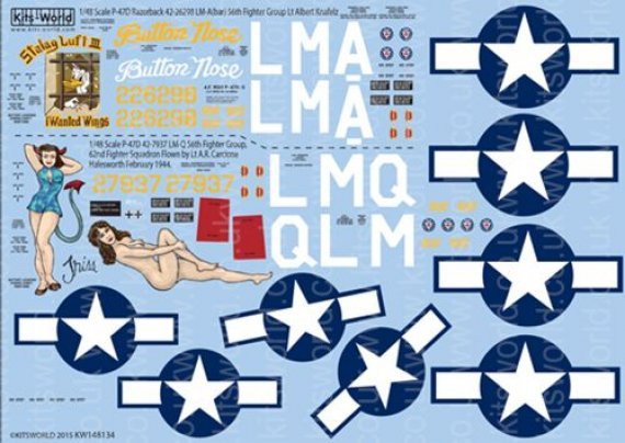 1/48 Scale Republic P-47D Razorback Stalag Luft III Button Nose