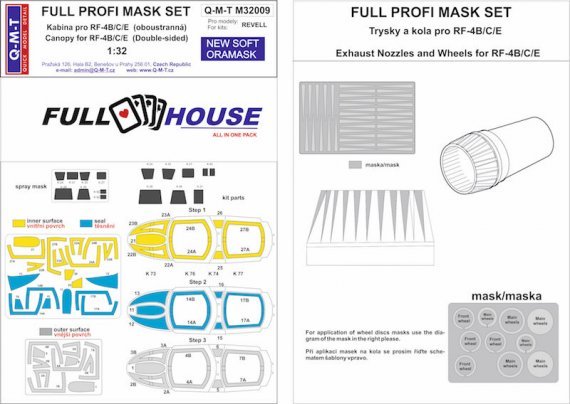 1/32 Full House Paint masks for McDonnell RF-4 Phatom II