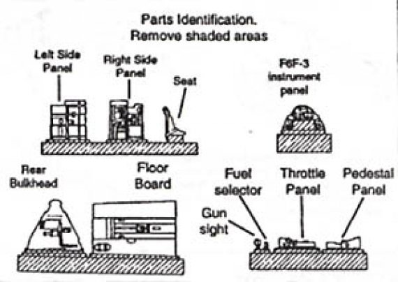 1/48 F6F-3/F6F-5 Hellcat Cockpit Detail Set