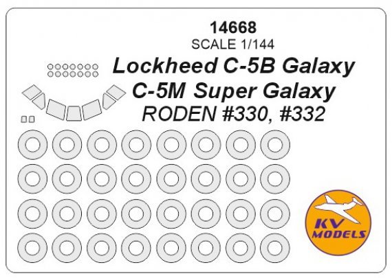 1/144 Lockheed C-5B Galaxy / C-5M Super Galaxy + masks for