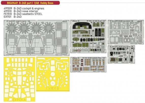 1/48 B-24D part I for Hobby Boss BigEd Set