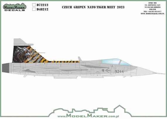 1/72 Czech Saab Jas 39 Gripen Nato Tiger Meet 2023