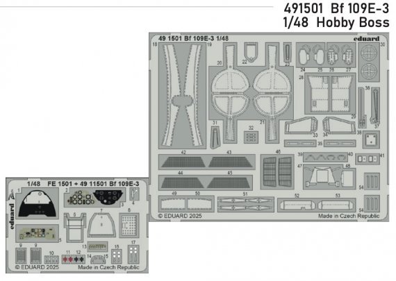 1/48 SET Bf 109E-3 for Hobby Boss