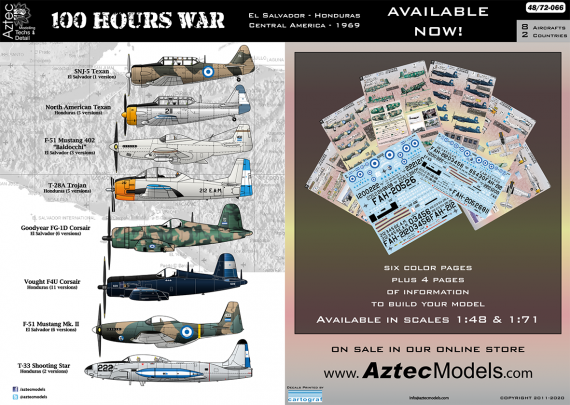 Aztec 1/72 Guerre des 100 Heures El Salvador Honduras