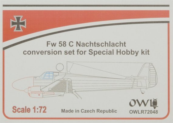 1/72 Fw 58C Nachtschlaft Conversion set