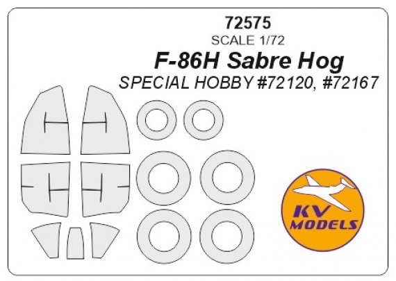 1/72 F-86H Sabre Hog masks