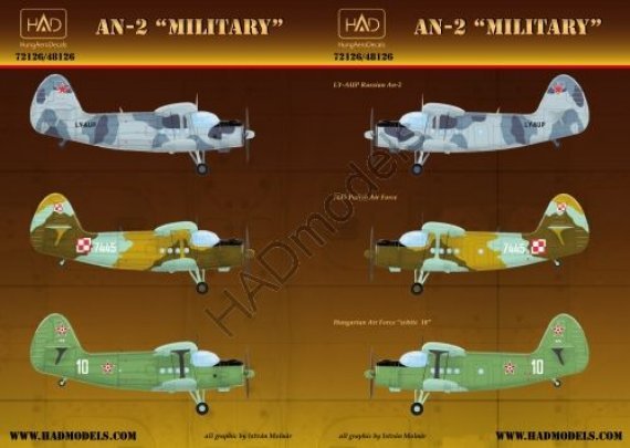 1/72 Decal AN-2 Military (Russia, Poland, Hungary)