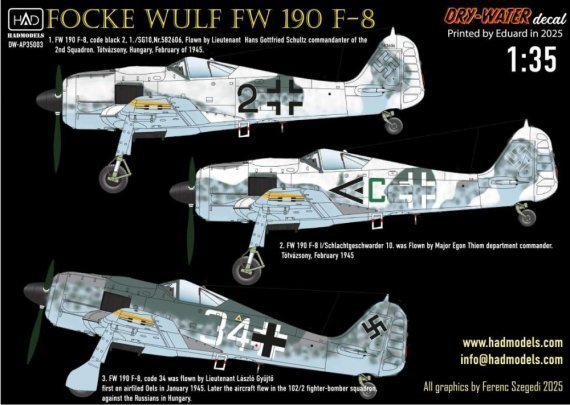 1/35 Decal Fw 190 F-8 dry-water
