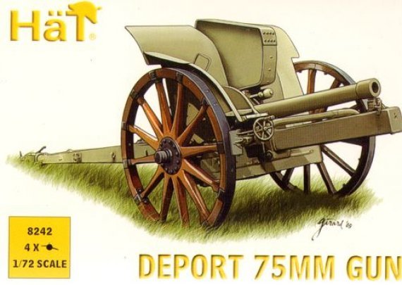 1/72 WWI Italian 75mm Deport Gun