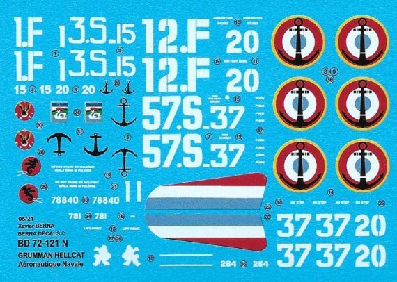 1/72 Grumman F6F-5 French Hellcat in Indochina, France & Tunisia