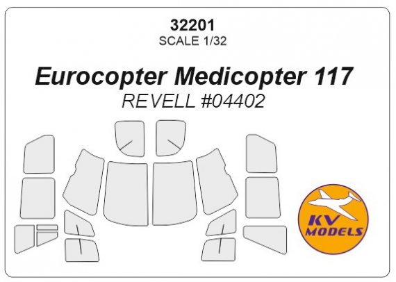 1/32 Medicopter 117 masks